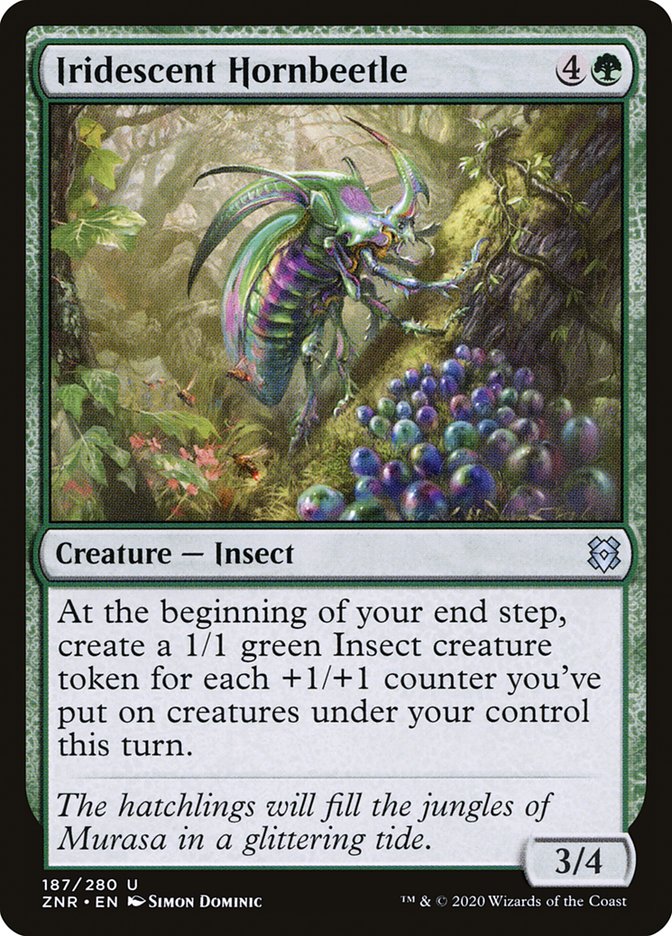 Iridescent Hornbeetle [Zendikar Rising] | Webway Games
