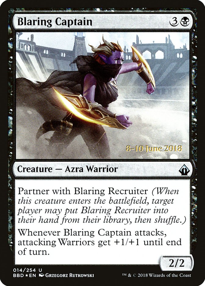Blaring Captain  (Prerelease) [Battlebond Promos] | Webway Games