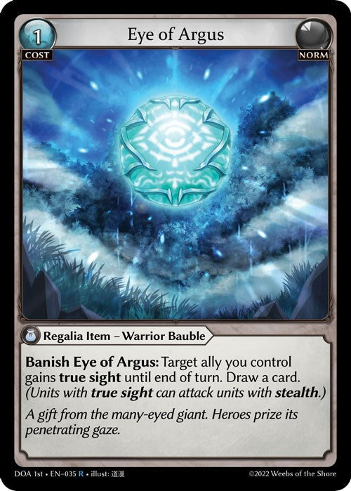 Eye of Argus (035) [Dawn of Ashes: 1st Edition] | Webway Games