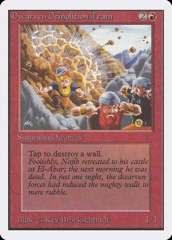 Dwarven Demolition Team [Unlimited Edition] | Webway Games