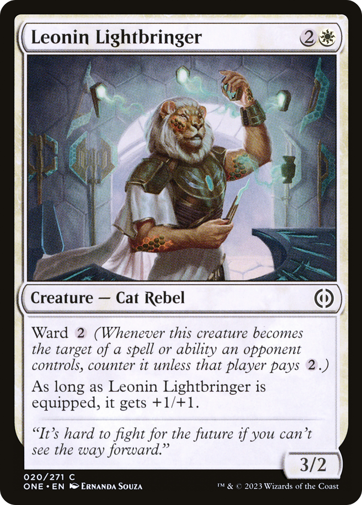 Leonin Lightbringer [Phyrexia: All Will Be One] | Webway Games