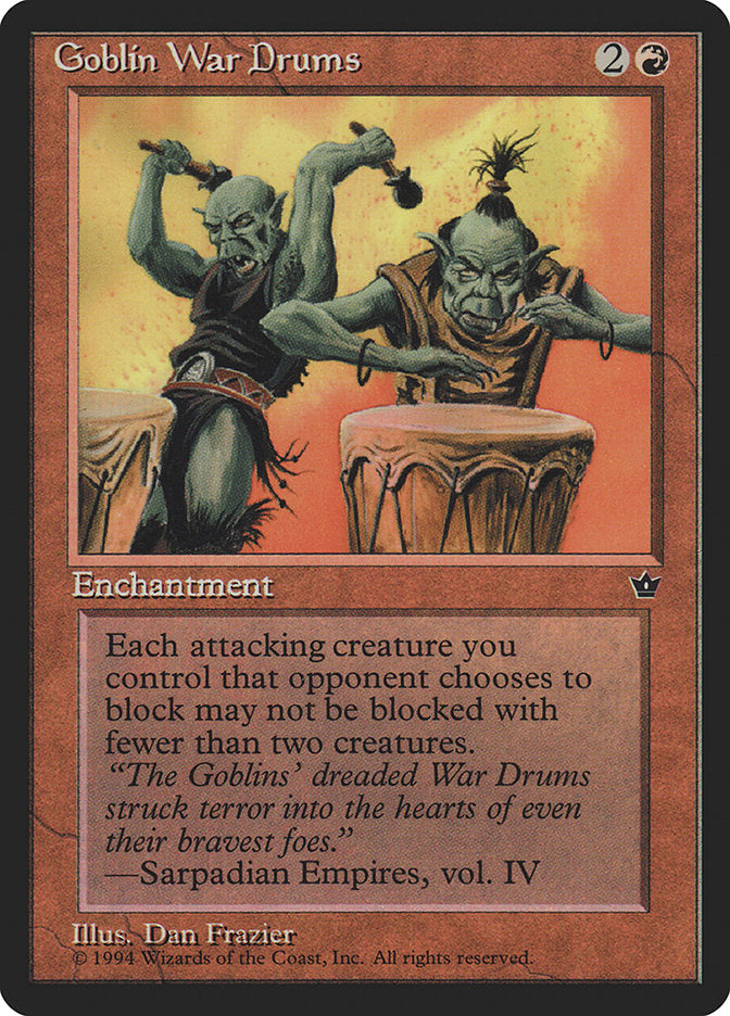 Goblin War Drums (Dan Frazier) [Fallen Empires] | Webway Games