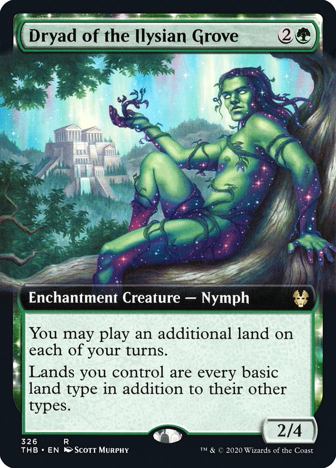 Dryad of the Ilysian Grove (Extended Art) [Theros Beyond Death] | Webway Games