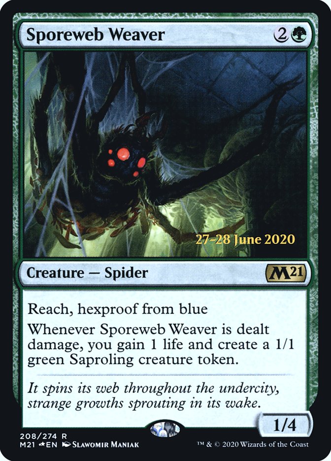 Sporeweb Weaver  [Core Set 2021 Prerelease Promos] | Webway Games