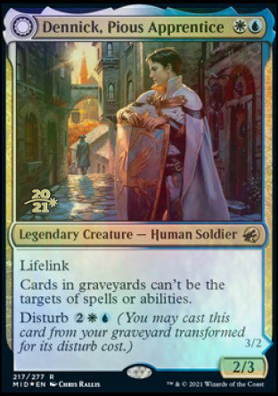 Dennick, Pious Apprentice // Dennick, Pious Apparition [Innistrad: Midnight Hunt Prerelease Promos] | Webway Games