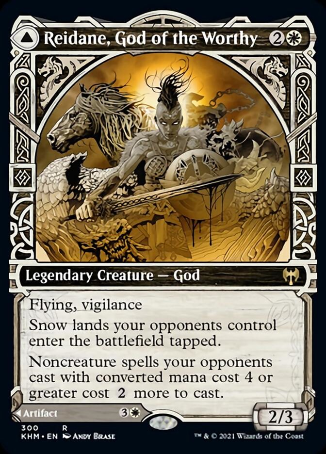 Reidane, God of the Worthy // Valkmira, Protector's Shield (Showcase) [Kaldheim] | Webway Games