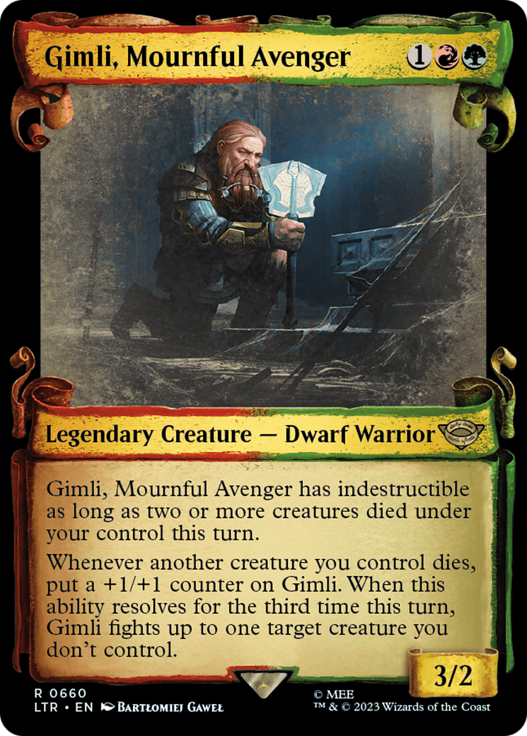 Gimli, Mournful Avenger [The Lord of the Rings: Tales of Middle-Earth Showcase Scrolls] | Webway Games