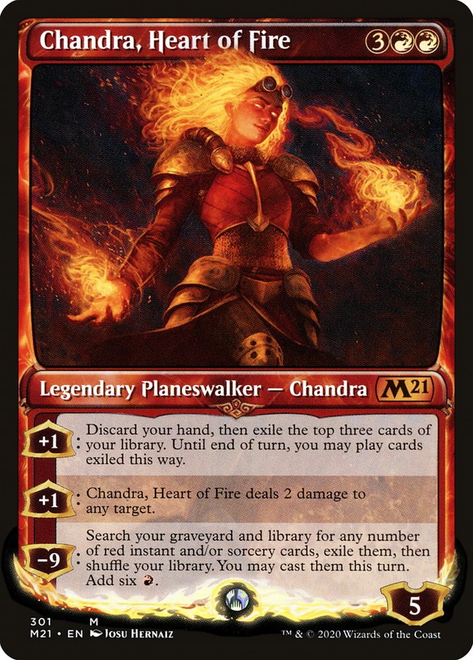 Chandra, Heart of Fire (Showcase) [Core Set 2021] | Webway Games