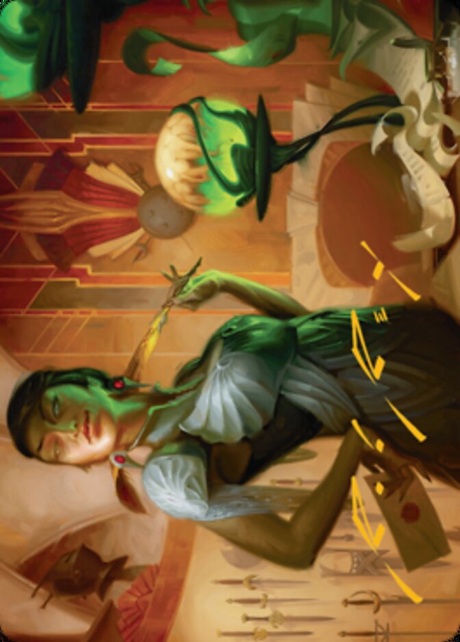 Mari, the Killing Quill Art Card (Gold-Stamped Signature) [Streets of New Capenna Art Series] | Webway Games