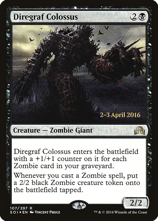 Diregraf Colossus (Prerelease) [Shadows over Innistrad Prerelease Promos] | Webway Games
