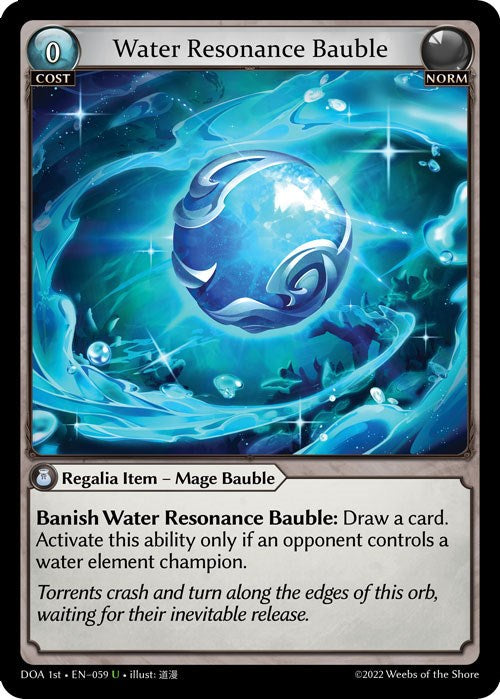 Water Resonance Bauble (059) [Dawn of Ashes: 1st Edition] | Webway Games