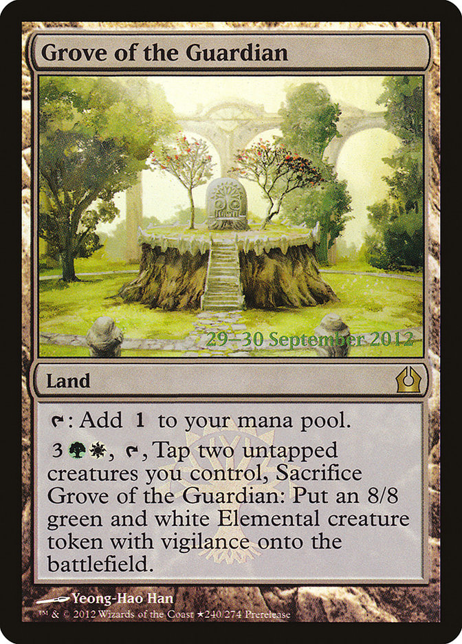 Grove of the Guardian (Prerelease) [Return to Ravnica Prerelease Promos] | Webway Games