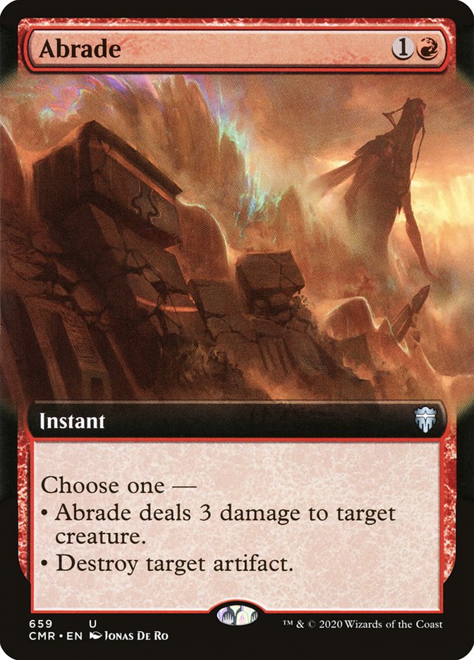 Abrade (Extended Art) [Commander Legends] | Webway Games