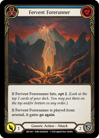 Fervent Forerunner (Blue) [ARC184-C] 1st Edition Normal