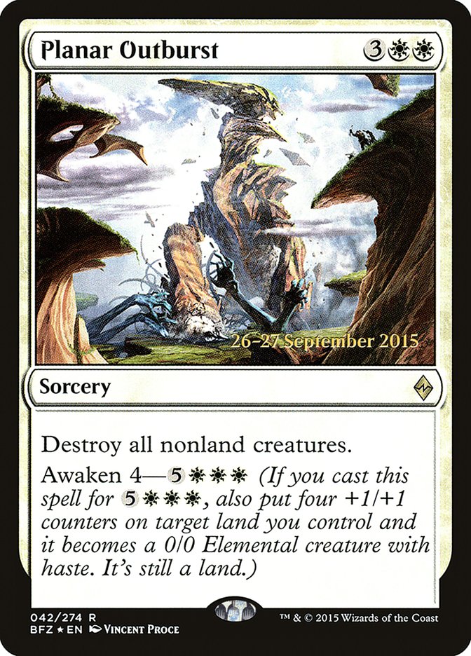 Planar Outburst  (Prerelease) [Battle for Zendikar Prerelease Promos] | Webway Games
