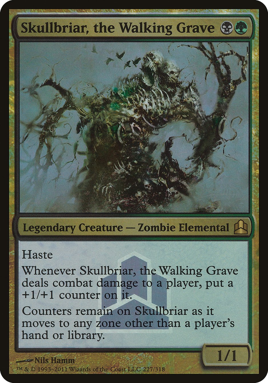 Skullbriar, the Walking Grave (Launch) (Oversized) [Commander 2011 Prerelease Promos] | Webway Games