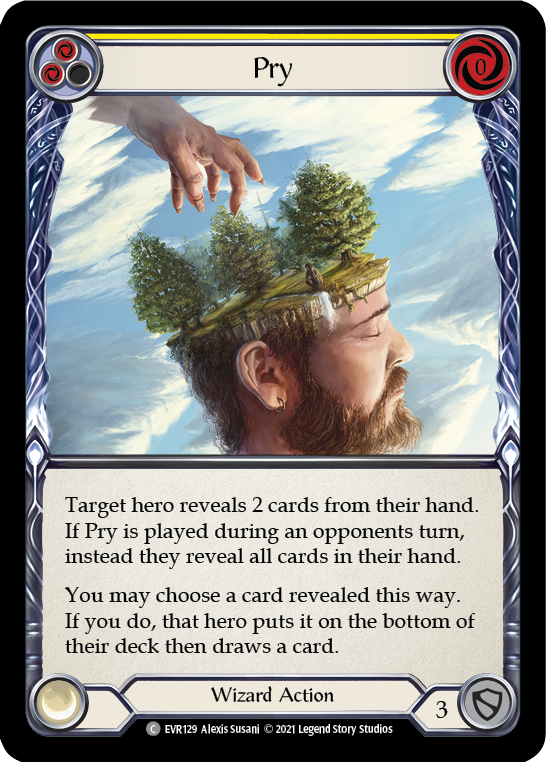 Pry (Yellow) [EVR129] (Everfest)  1st Edition Rainbow Foil | Webway Games