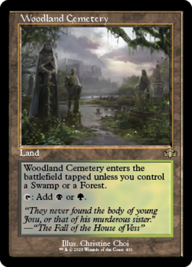 Woodland Cemetery (Retro) [Dominaria Remastered] | Webway Games