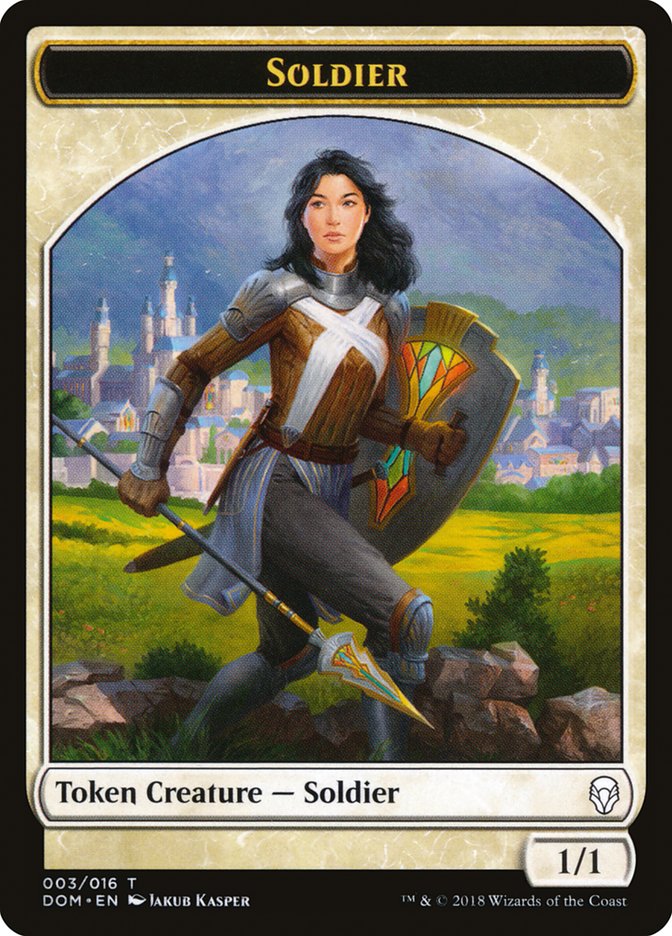 Soldier Token [Dominaria Tokens] | Webway Games
