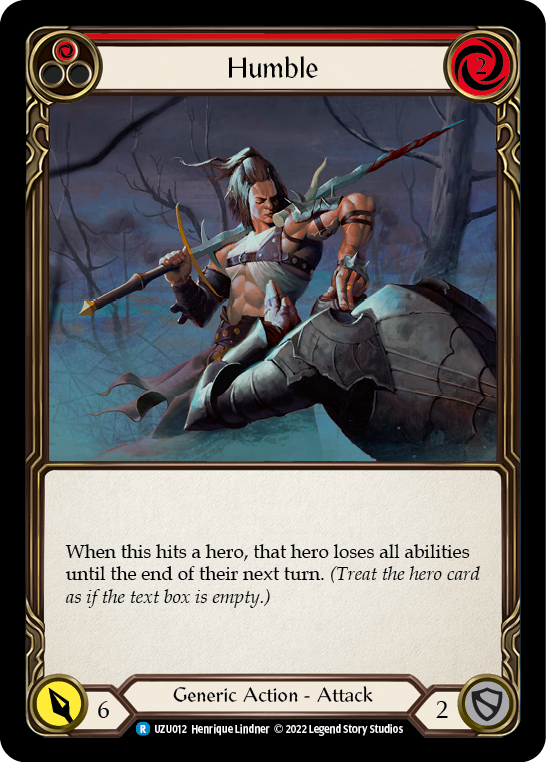 Humble (Red) [UZU012] (Outsiders Uzuri Blitz Deck) | Webway Games