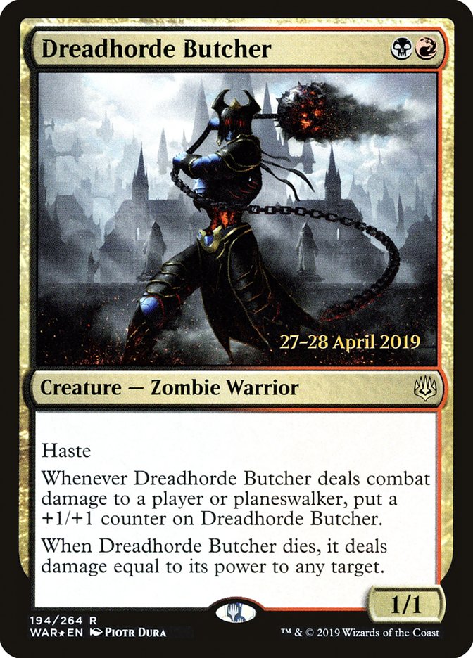Dreadhorde Butcher  [War of the Spark Prerelease Promos] | Webway Games
