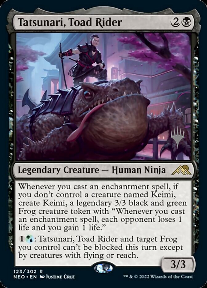 Tatsunari, Toad Rider (Promo Pack) [Kamigawa: Neon Dynasty Promos] | Webway Games