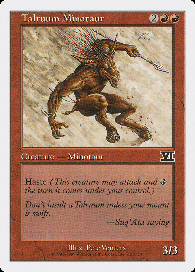 Talruum Minotaur [Classic Sixth Edition] | Webway Games