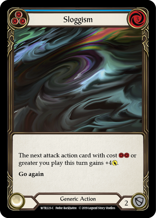 Sloggism (Blue) [WTR223-C] Alpha Print Rainbow Foil | Webway Games