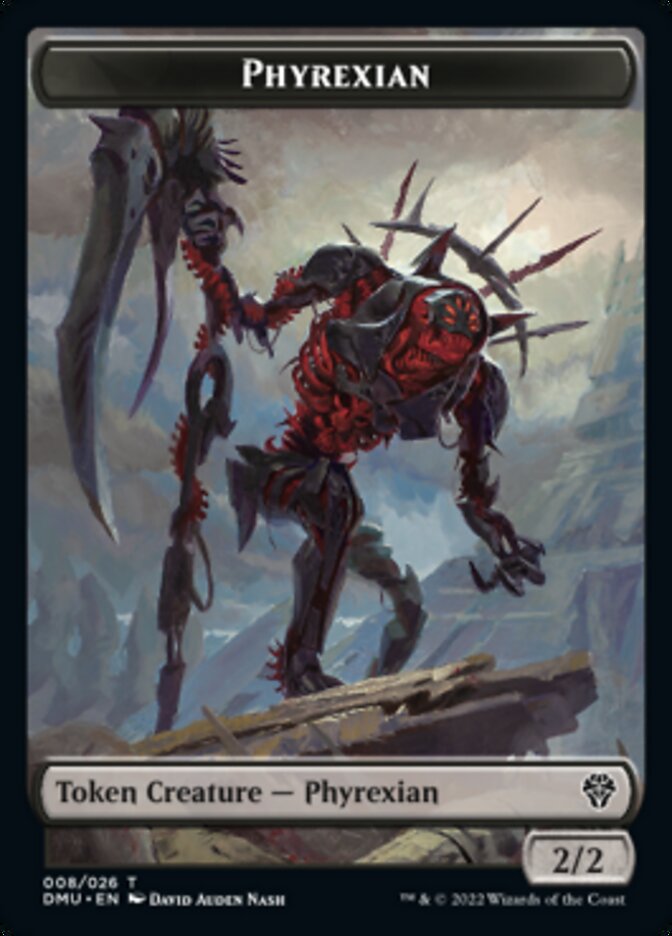 Phyrexian // Bird (006) Double-sided Token [Dominaria United Tokens] | Webway Games