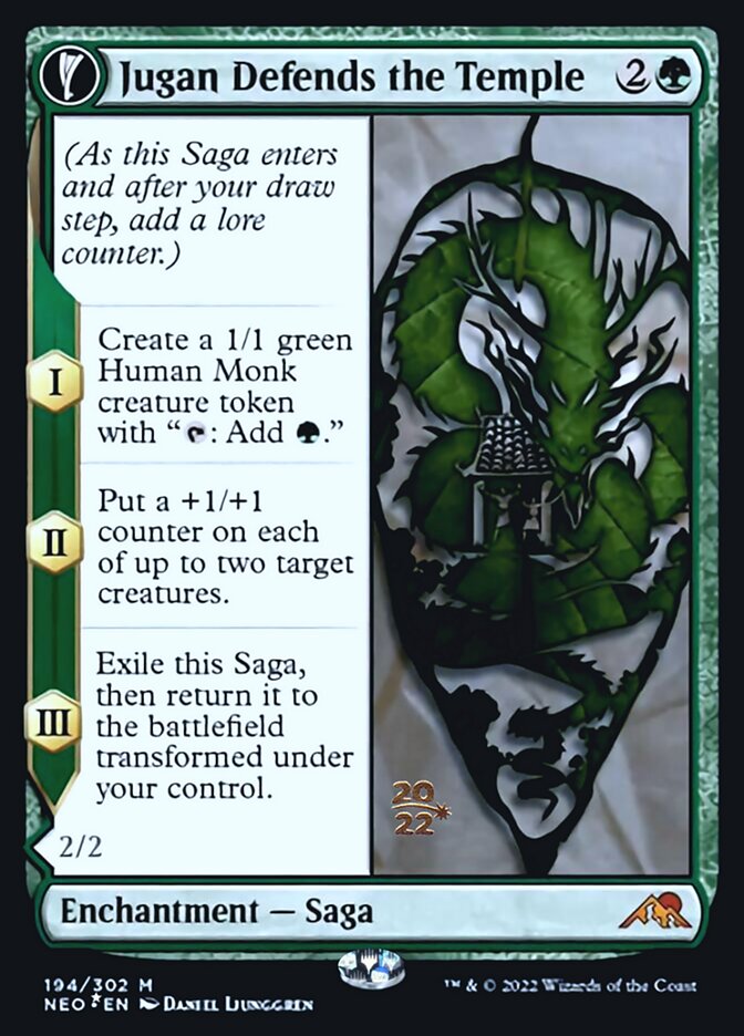 Jugan Defends the Temple // Remnant of the Rising Star [Kamigawa: Neon Dynasty Prerelease Promos] | Webway Games