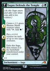 Jugan Defends the Temple // Remnant of the Rising Star [Kamigawa: Neon Dynasty Prerelease Promos] | Webway Games