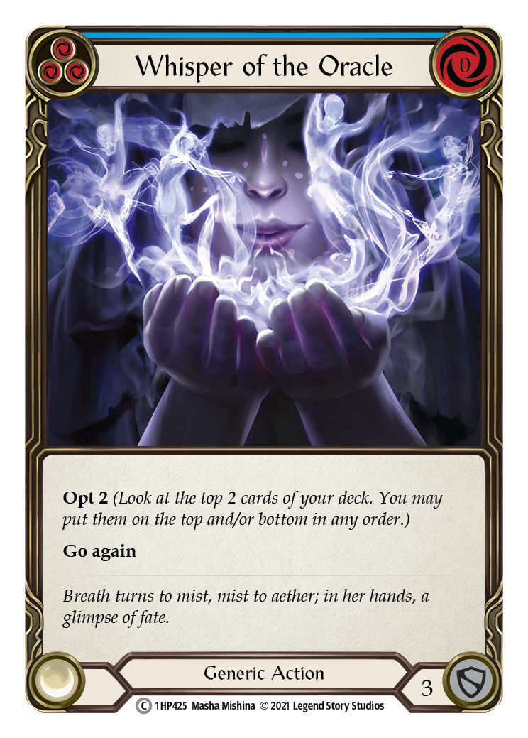Whisper of the Oracle (Blue) [1HP425] | Webway Games