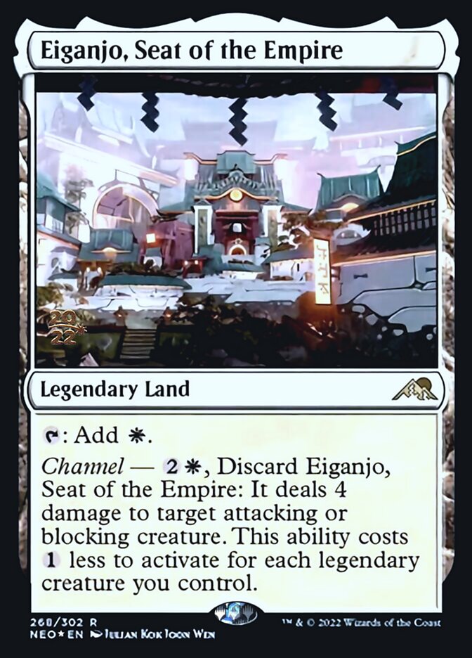 Eiganjo, Seat of the Empire [Kamigawa: Neon Dynasty Prerelease Promos] | Webway Games