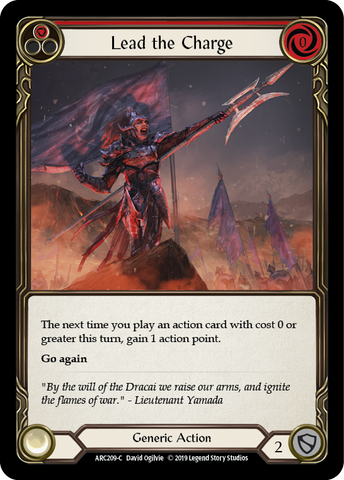 Lead the Charge (Red) [ARC209-C] 1st Edition Normal