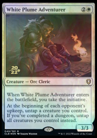 White Plume Adventurer [Commander Legends: Battle for Baldur's Gate Prerelease Promos] | Webway Games