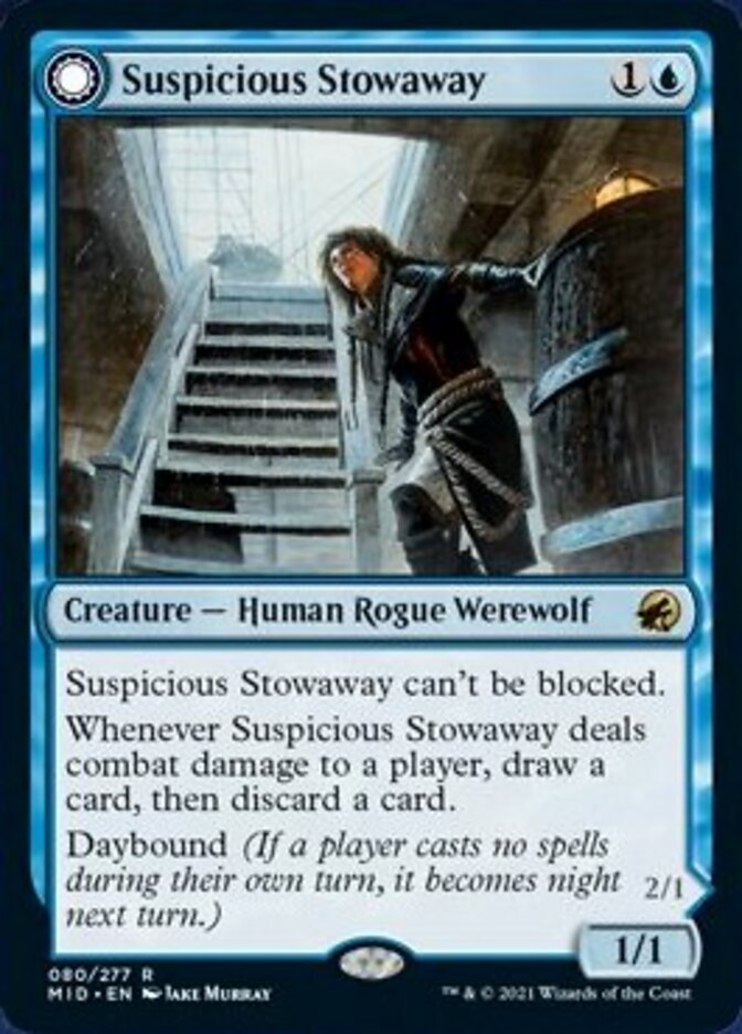 Suspicious Stowaway // Seafaring Werewolf [Innistrad: Midnight Hunt] | Webway Games