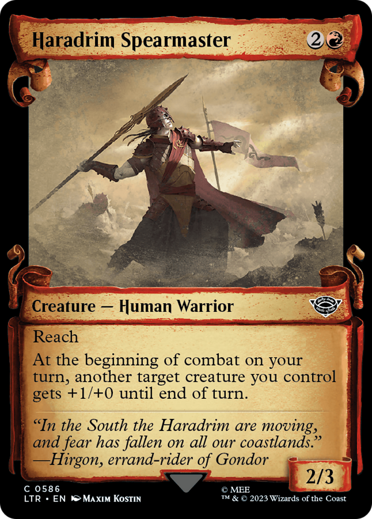 Haradrim Spearmaster [The Lord of the Rings: Tales of Middle-Earth Showcase Scrolls] | Webway Games