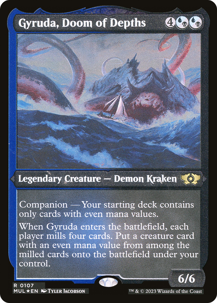 Gyruda, Doom of Depths (Foil Etched) [Multiverse Legends] | Webway Games