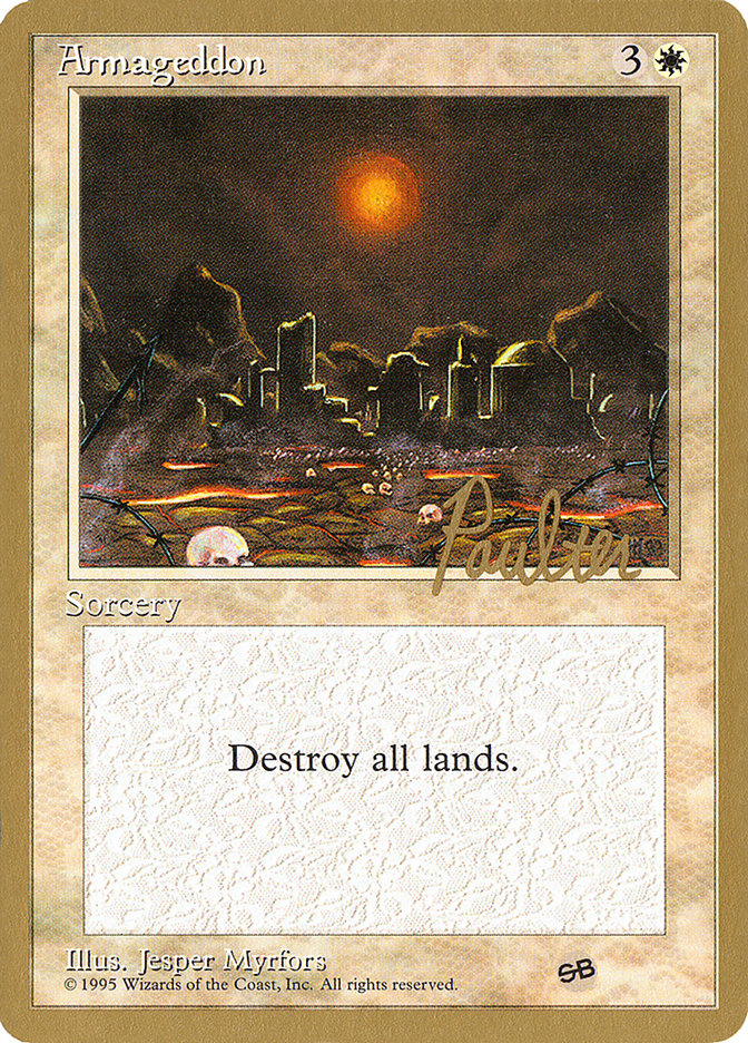 Armageddon (Preston Poulter) (SB) [Pro Tour Collector Set] | Webway Games