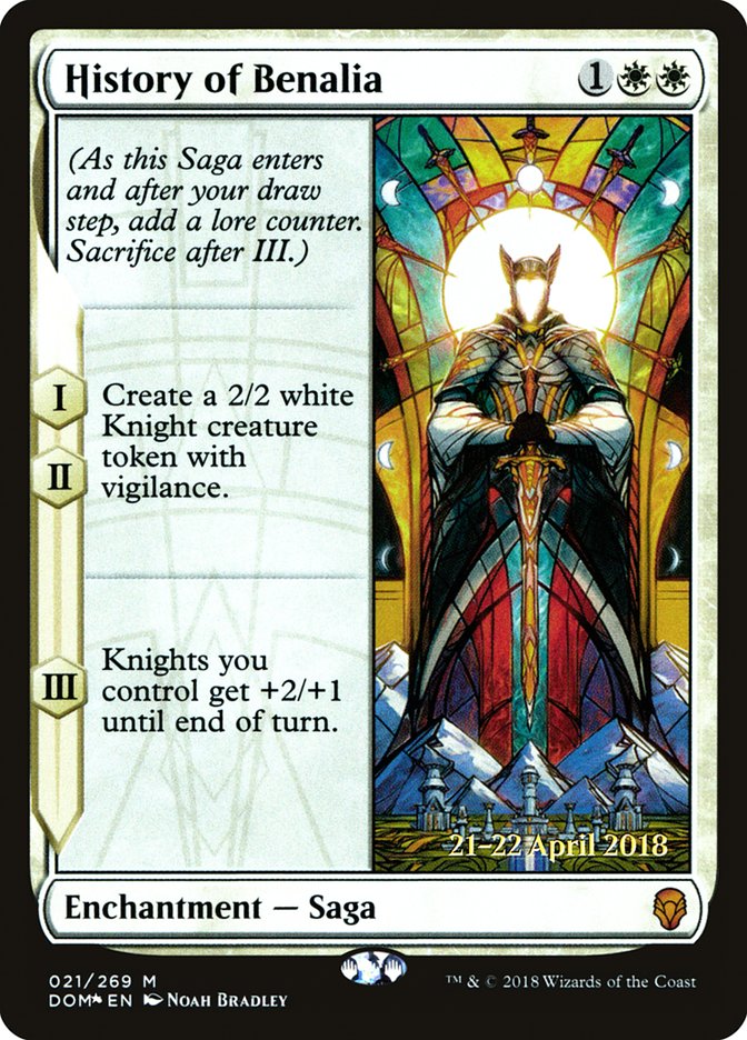 History of Benalia  (Prerelease) [Dominaria Prerelease Promos] | Webway Games