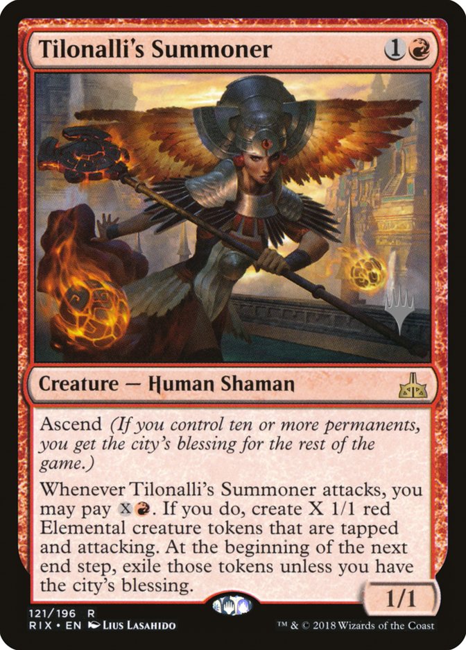 Tilonalli's Summoner (Promo Pack) [Rivals of Ixalan Promos] | Webway Games