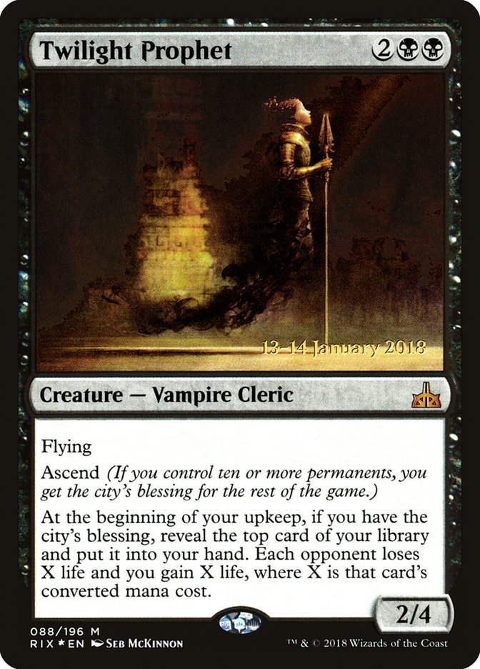 Twilight Prophet (Prerelease) [Rivals of Ixalan Prerelease Promos] | Webway Games
