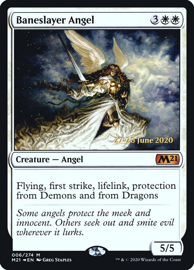 Baneslayer Angel  [Core Set 2021 Prerelease Promos] | Webway Games