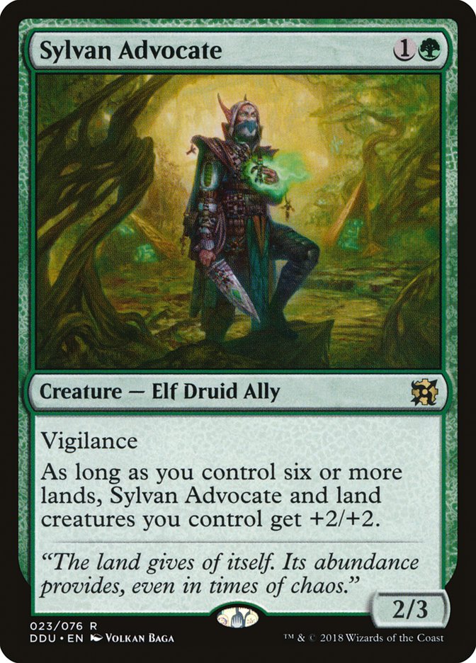 Sylvan Advocate [Duel Decks: Elves vs. Inventors] | Webway Games
