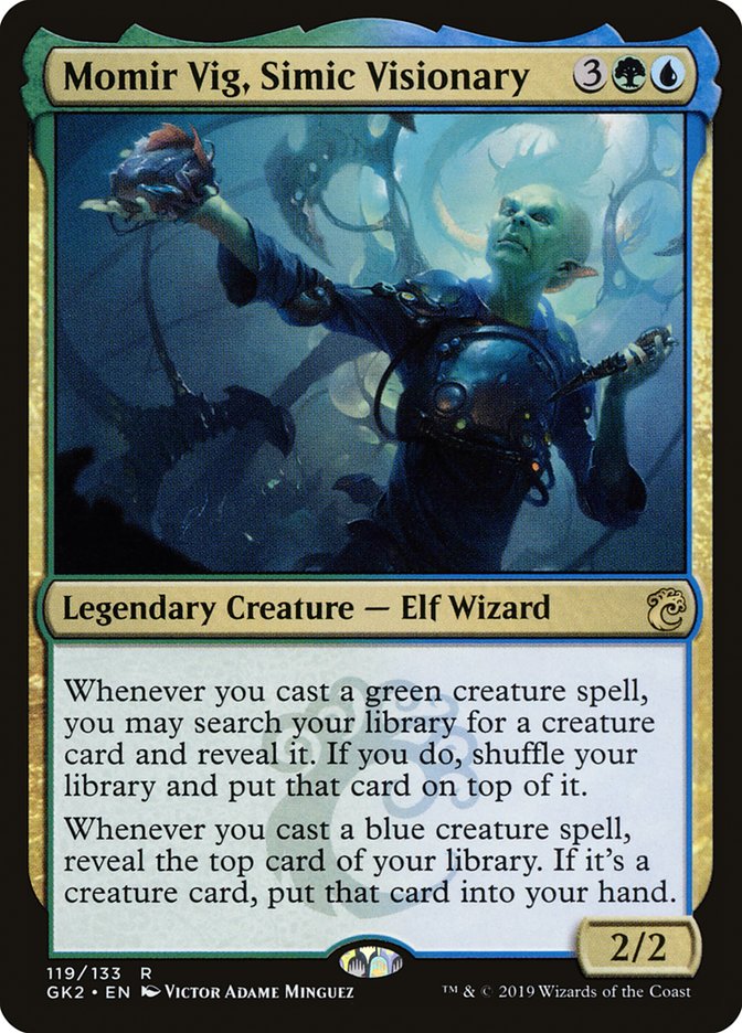 Momir Vig, Simic Visionary [Ravnica Allegiance Guild Kit] | Webway Games