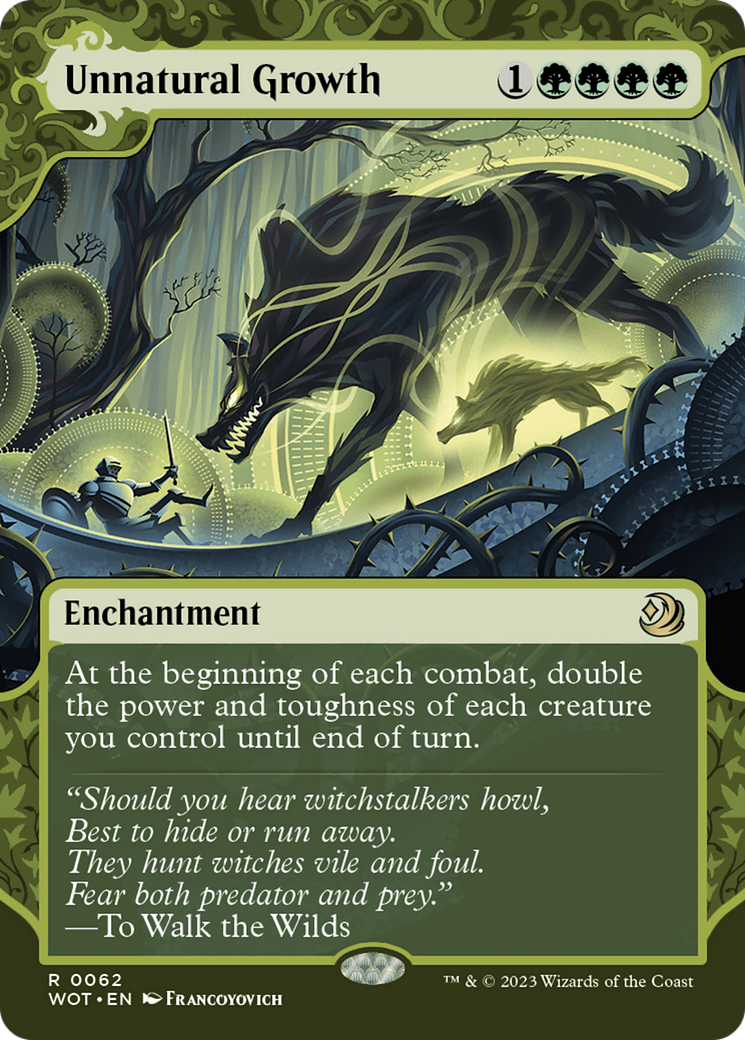 Unnatural Growth [Wilds of Eldraine: Enchanting Tales] | Webway Games
