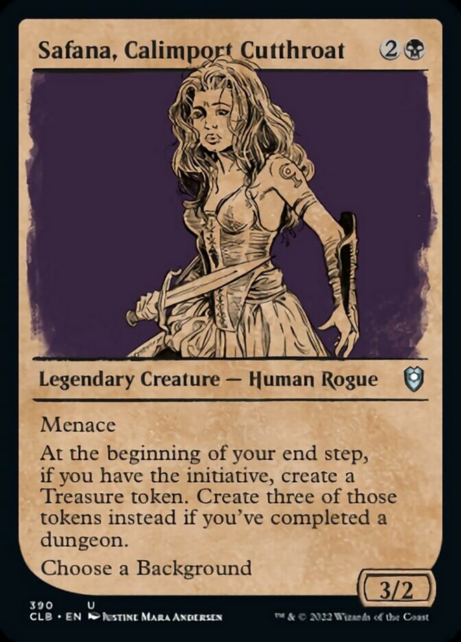 Safana, Calimport Cutthroat (Showcase) [Commander Legends: Battle for Baldur's Gate] | Webway Games