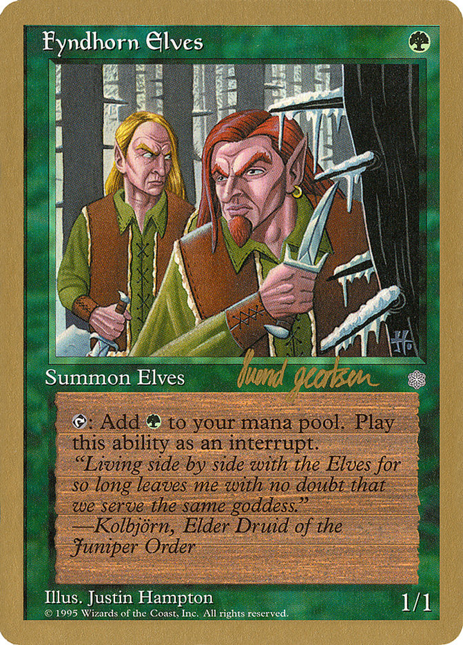 Fyndhorn Elves (Svend Geertsen) [World Championship Decks 1997] | Webway Games
