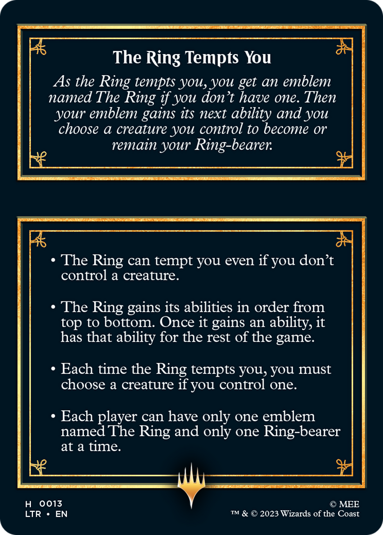 The Ring [The Lord of the Rings: Tales of Middle-Earth Tokens] | Webway Games