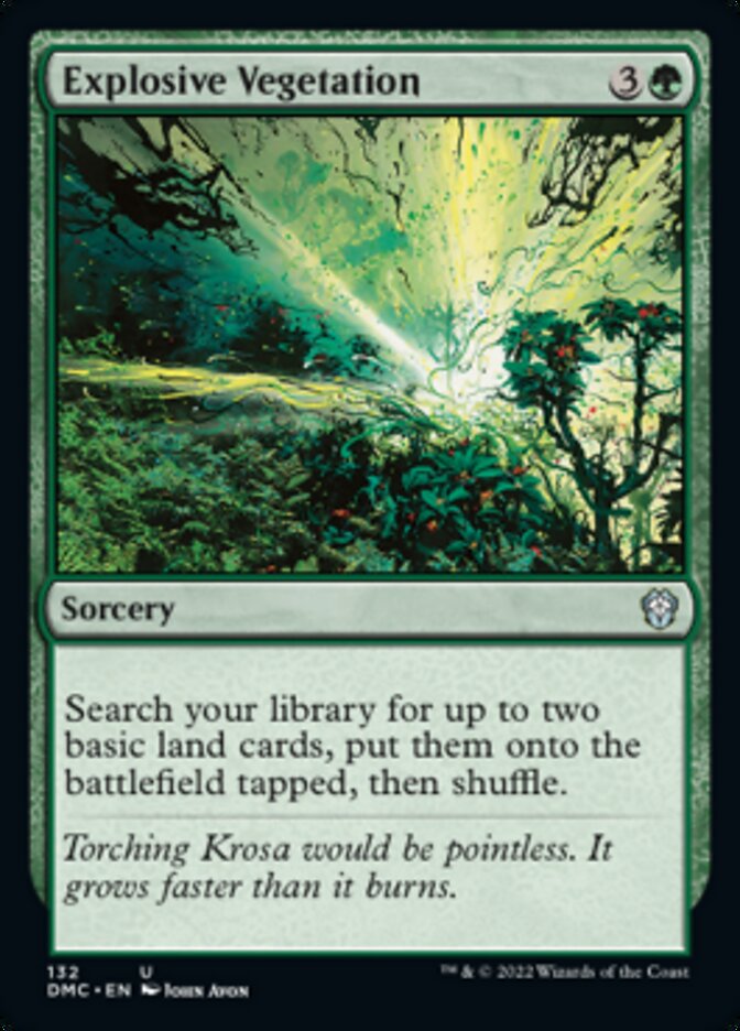 Explosive Vegetation [Dominaria United Commander] | Webway Games